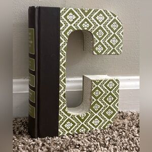 “C” Cut-Out Book Decor